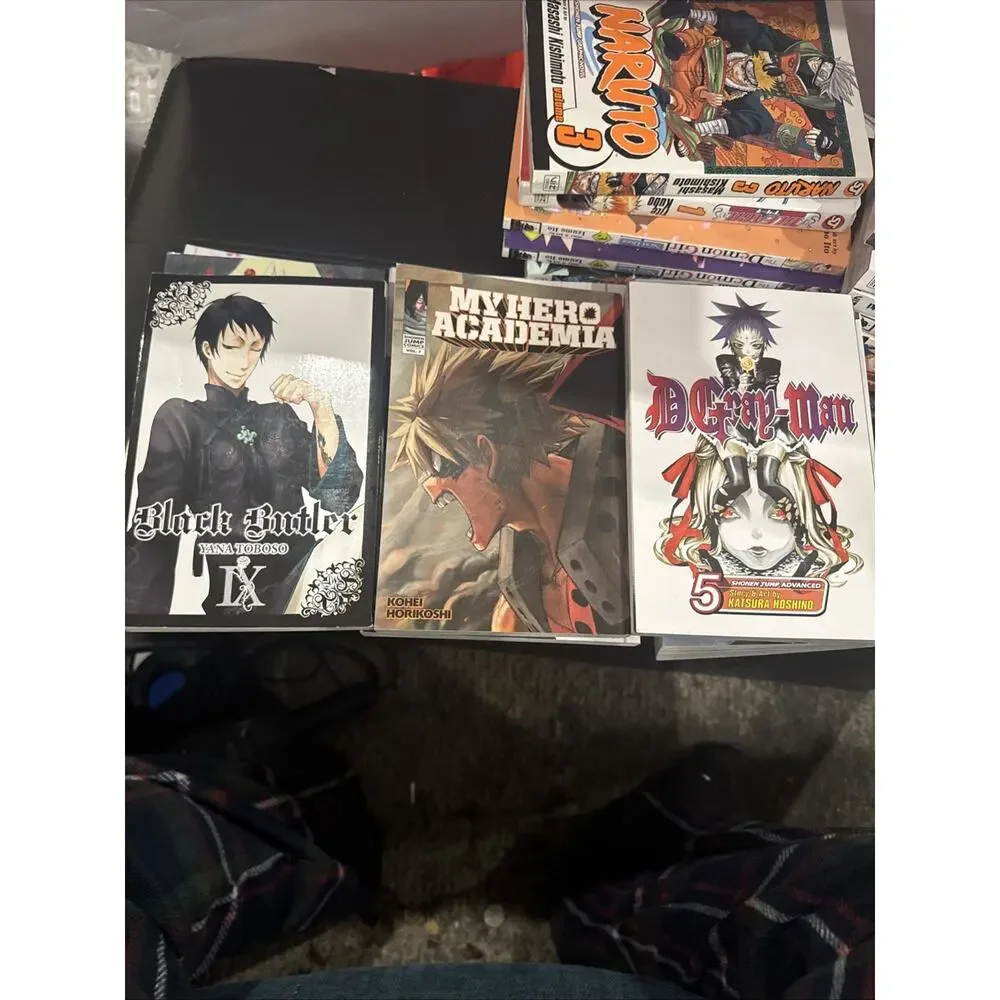 Lot of 26 Manga Books Naruto Haikyu Tokyo Ghoul Demon Slayer Fullmetal Anime